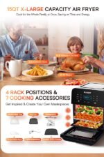 Nuwave Brio 15.5Qt Air Fryer Rotisserie Oven, 50°-425°F Temp Controls - Image 7