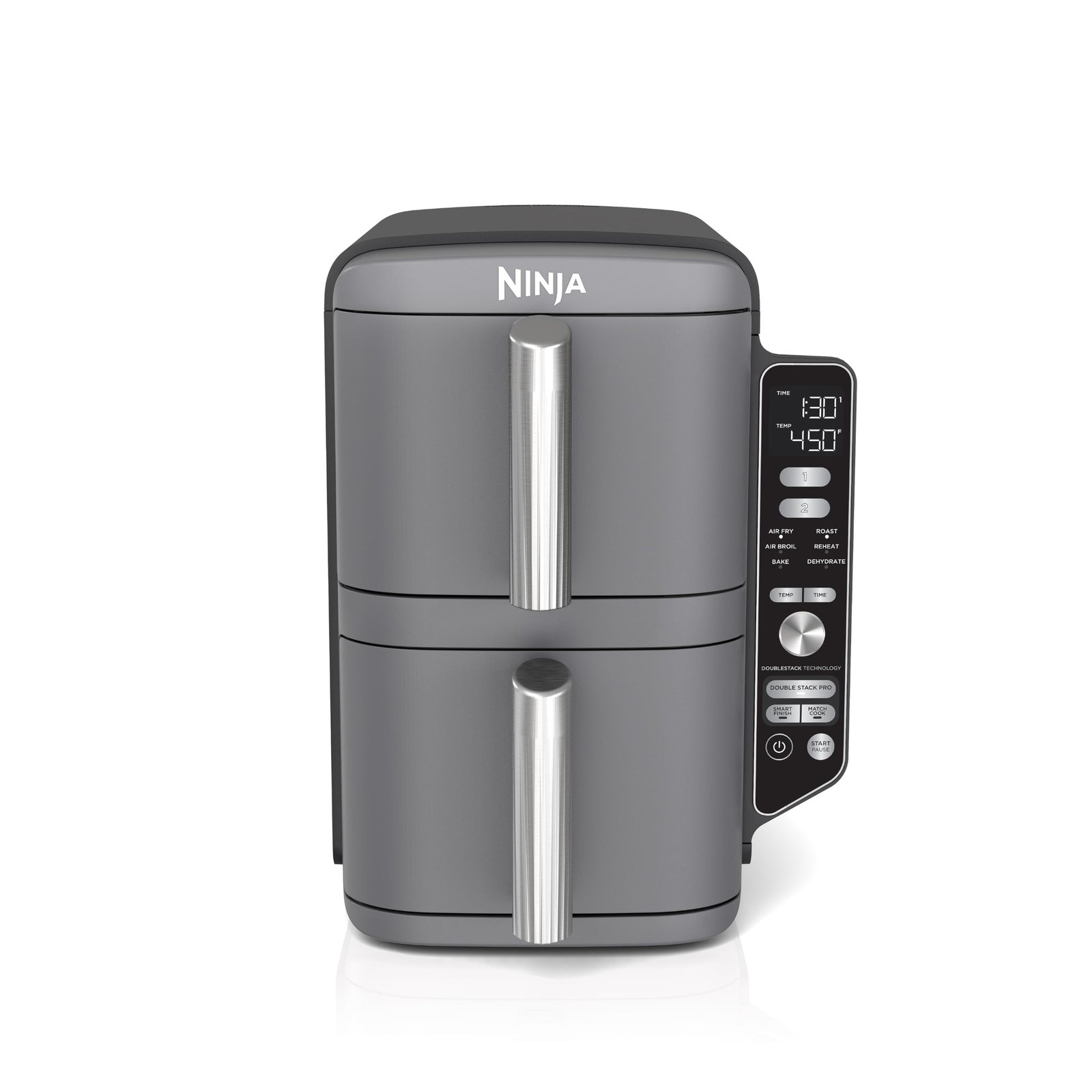 61lLbrNYWmL Ninja Air Fryer DoubleStack XL, 10 Qt, 6-in-1, Deep Grey, SL401 - Image 1