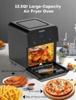 Nuwave Brio 15.5Qt Air Fryer Rotisserie Oven, 50°-425°F Temp Controls - Image 5
