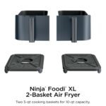 Ninja Foodi Air Fryer, 10 Qt DualZone Smart XL, 6-in-1, Grey, DZ550GY - Image 9