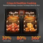 12QT Large Dual Air Fryer, 10-in-1 with SyncCook, ProTemp & UltraCrisp Tech - Image 4