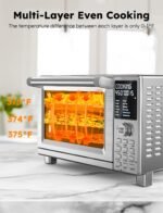 Nuwave Bravo XL Pro Air Fryer Toaster Oven, Improved 100% Super Convection - Image 7