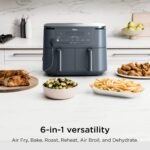 Ninja Foodi Air Fryer, 10 Qt DualZone Smart XL, 6-in-1, Grey, DZ550GY - Image 2