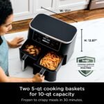 Ninja Foodi Air Fryer, 10 Qt DualZone, 6-in-1, Black, DZ302 - Image 6