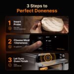 Typhur Sync Air Fryer Oven with Wireless Meat Thermometer Probe, AI Recipes - Image 3