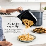 Ninja Foodi Air Fryer, 10 Qt DualZone Smart XL, 6-in-1, Grey, DZ550GY - Image 6