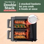 Ninja Air Fryer DoubleStack XL, 10 Qt, 6-in-1, Deep Grey, SL401 - Image 4
