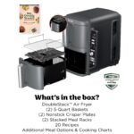 Ninja Air Fryer DoubleStack XL, 10 Qt, 6-in-1, Deep Grey, SL401 - Image 9