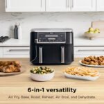 Ninja Foodi Air Fryer, 10 Qt DualZone Smart XL, 6-in-1, Black, DZ550 - Image 3