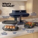 Ninja Crispi DualZone Glass Countertop Air Fryer, Cyberspace, DD101BL1 - Image 6