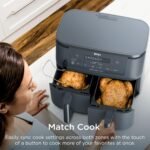 Ninja Foodi Air Fryer, 10 Qt DualZone Smart XL, 6-in-1, Grey, DZ550GY - Image 4