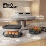 Ninja Crispi DualZone Glass Countertop Air Fryer, Bone, DD101IV2 - Image 6