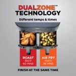 Ninja Foodi Air Fryer, 10 Qt DualZone Smart XL, 6-in-1, Grey, DZ550GY - Image 5