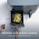 Ninja Foodi Air Fryer, 10 Qt DualZone Smart XL, 6-in-1, Grey, DZ550GY - Image 3