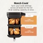 Ninja Air Fryer DoubleStack, 8 Qt, 6-in-1, Black, SL201 - Image 6