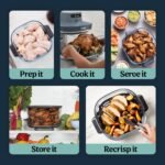Ninja Crispi Pro Glass Air Fryer, 6-in-1, Cyberspace, AS101CY - Image 8