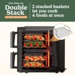 Ninja Air Fryer DoubleStack, 8 Qt, 6-in-1, Black, SL201 - Image 4