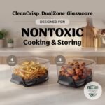 Ninja Crispi DualZone Glass Countertop Air Fryer, Bone, DD101IV2 - Image 3