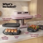Ninja Crispi DualZone Glass Countertop Air Fryer, Rose Quartz, DD101PK1 - Image 6