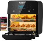 Nuwave Brio 15.5Qt Air Fryer Rotisserie Oven, 50°-425°F Temp Controls