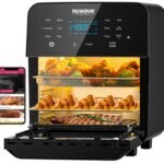 Nuwave Brio 15.5Qt Air Fryer Rotisserie Oven, 50°-425°F Temp Controls