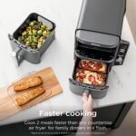 Ninja Air Fryer DoubleStack XL, 10 Qt, 6-in-1, Deep Grey, SL401 - Image 8