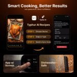 Typhur Sync Air Fryer Oven with Wireless Meat Thermometer Probe, AI Recipes - Image 7