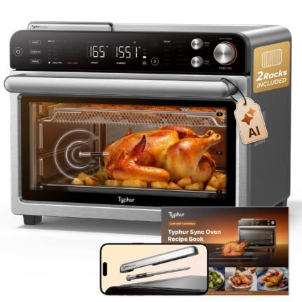 Typhur Sync Air Fryer Oven, Smart AI Wireless Probe, 360° Turbo Convection